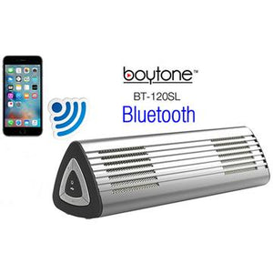 Boytone BT-120SL Ultra-Portable Wireless Bluetooth Speaker - Arctic Silver