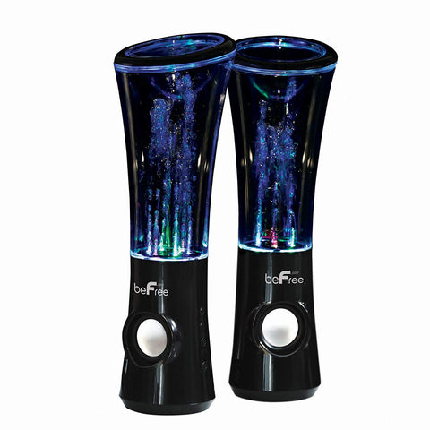 Image of beFree Sound Multimedia Sound Reactive Color Changing LED and Dancing Water Bluetooth Computer Speakers