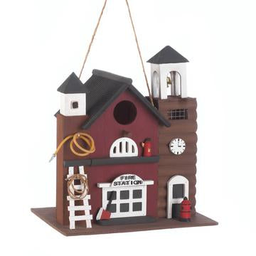 Image of Fire Station Birdhouse 1