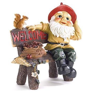 Image of Garden Gnome Greeting Sign 10039265